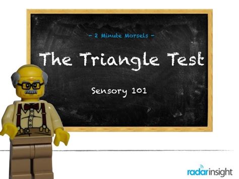 sensory triangle test calculator.